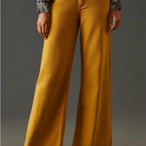 Anthropologie Pilcro low rise wide leg column pants - Picture 5 of 6